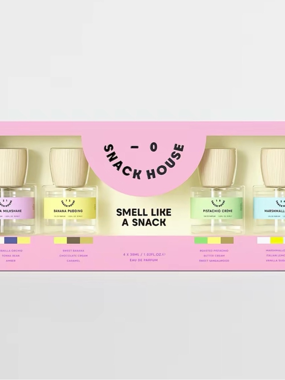 'Smell Like a Snack' Mini Body Fragrance Set — Pastel Assorted